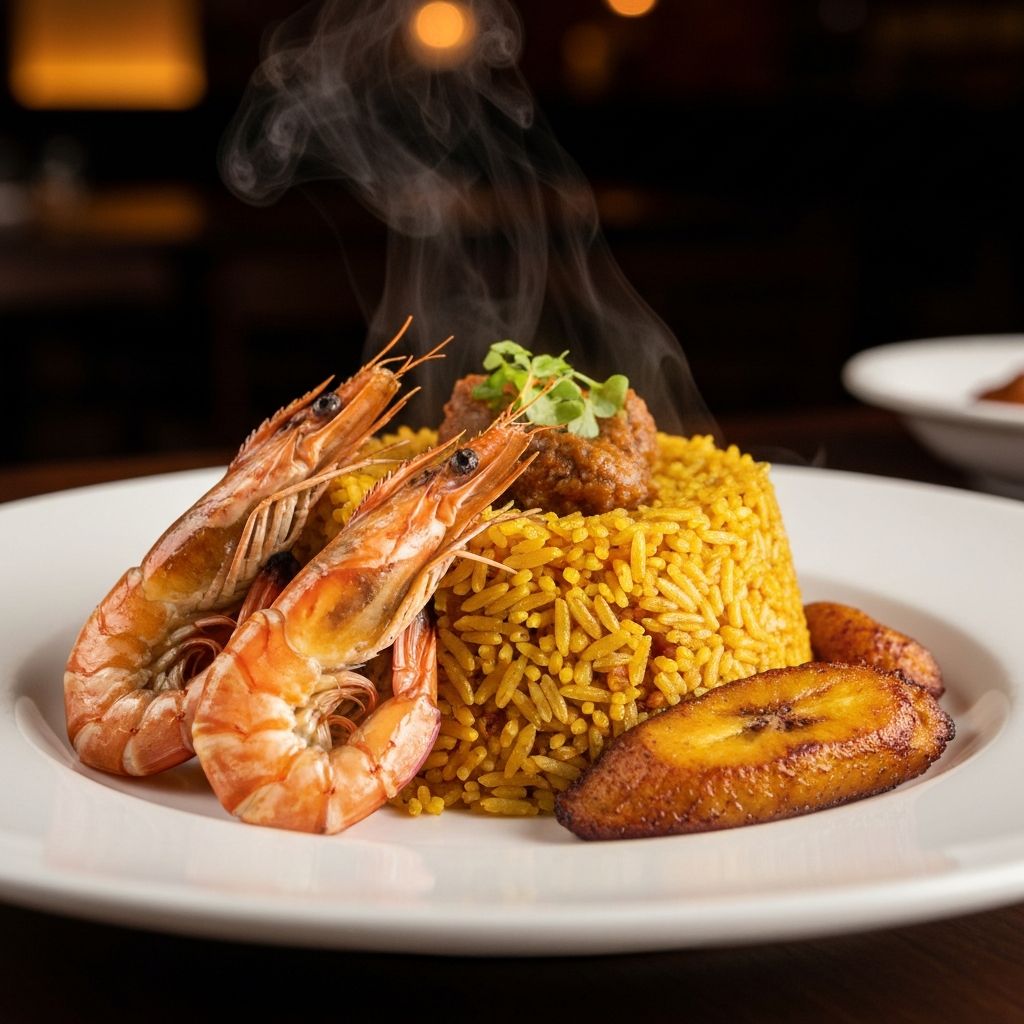 Signature Jollof Rice at Siscillia Lagos